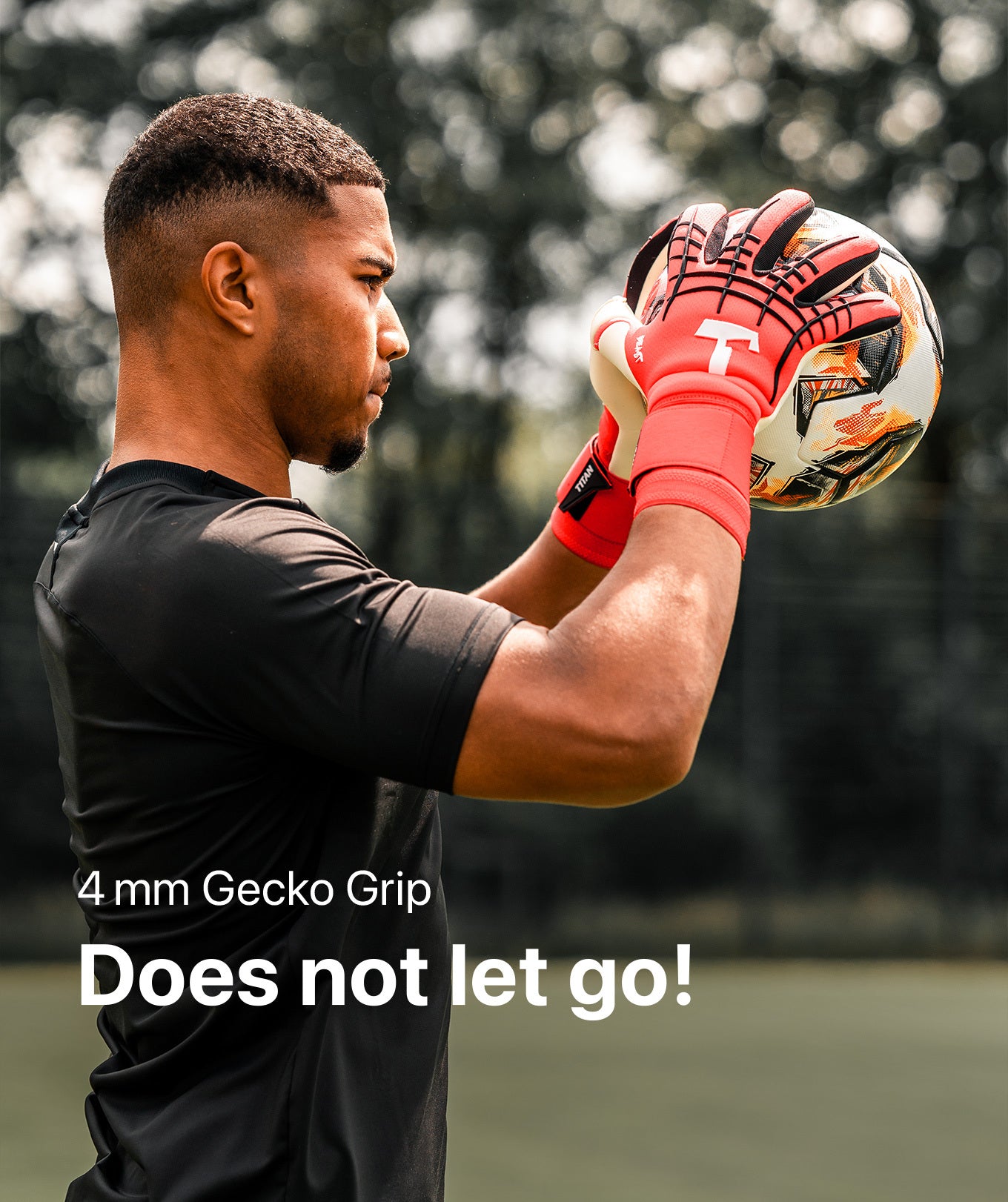 gecko grip handschuhe T1TAN Red Beast 3.0 goalkeeper gloves with finger Protection Red 9