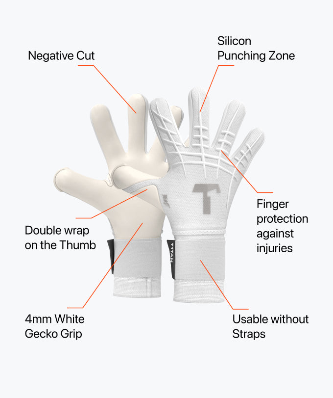 FLOWER WHITE GRIP BEAST WITH FINGER PROTECTION