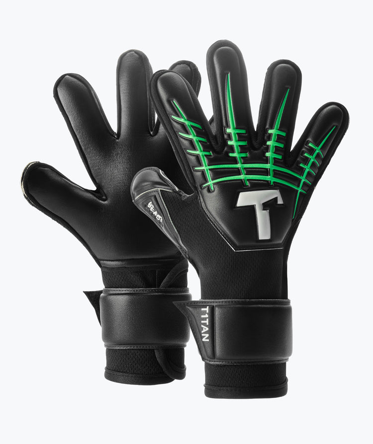 Guanti Da Portiere T1TAN Fluo Beast Junior 3.0 - Taglia 5, Per Bambini, Con Protezione Dita E Cucitura Esterna